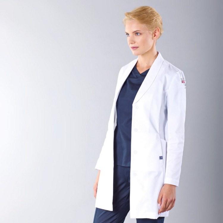 Fartuch medyczny damski - biały