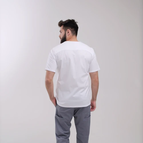 4.Classic White scrub top.webp