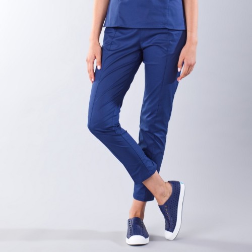 spodnie medyczne damskie niebieskie